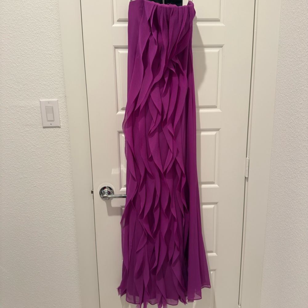 Vera Wang WHITE Fushcia Dress - sz 4